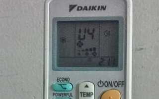Ошибка j2 daikin как устранить