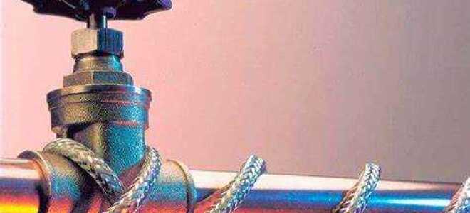 Как утеплить трубу водопровода на улице самогреющимся кабелем