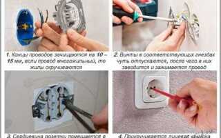 Как установить розетку без подрозетника