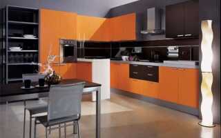 Какие обои подойдут к оранжевой кухне