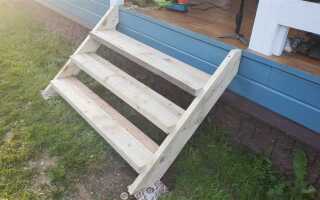 Как сделать ступеньки из дерева своими руками