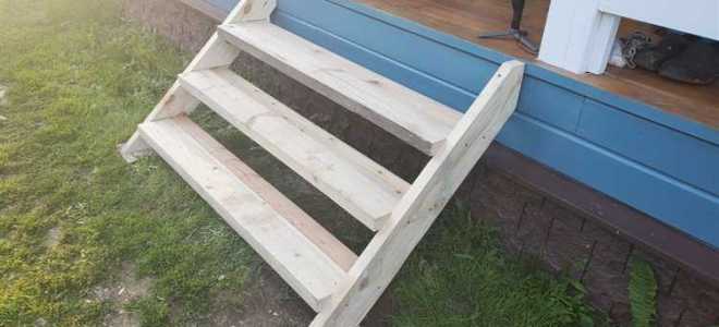 Как сделать ступеньки из дерева своими руками
