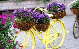 Как покрасить велосипед для ландшафтного дизайна