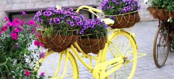 Как покрасить велосипед для ландшафтного дизайна