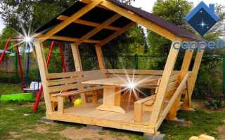 Чем накрыть беседку на даче недорого