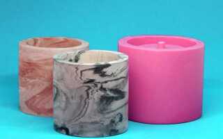 Как сделать силиконовую форму для кашпо