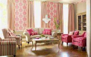 Как красиво наклеить обои в зале двух цветов фото