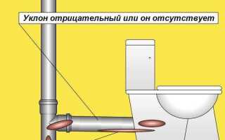 Почему нельзя делать большой уклон канализации