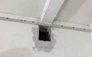 Как сделать вытяжку на кухне под натяжной потолок