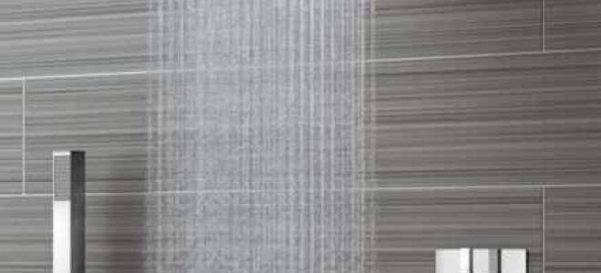 На какой высоте должен быть тропический душ