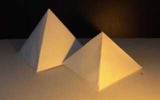 Пирамида из бумаги как сделать