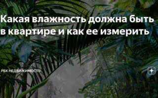 Какая влажность должна быть в квартире