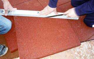 Чем покрасить резиновую плитку на улице