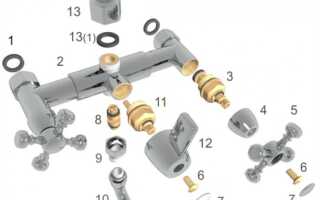 Как разобрать смеситель в душевой кабине