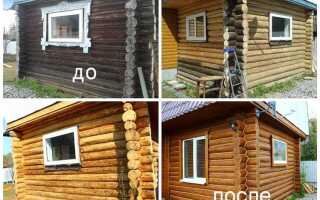 Чем покрасить сруб снаружи из бревна своими руками