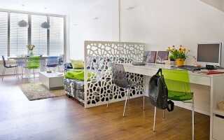 Как разделить комнату на 2 части с одним окном