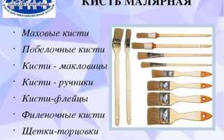 Какие инструменты применяют для малярных работ