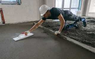 Стяжка пола какую выбрать для подвала