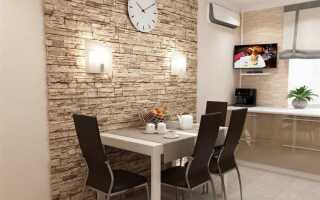 Куда поставить стол в кухне гостиной