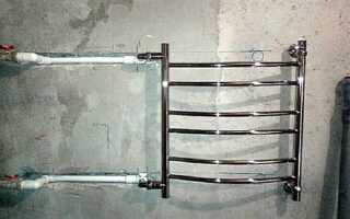 Как подогнать полотенцесушитель под трубу