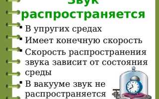 Как распространяется звук в воздухе