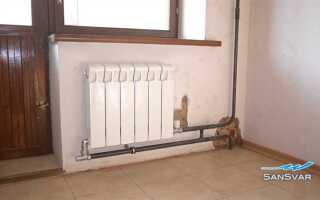 Что нужно для нижнего подключения радиатора