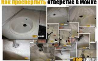 В мойке нет отверстия под смеситель как его установить