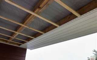 Чем подшить потолок на террасе на улице