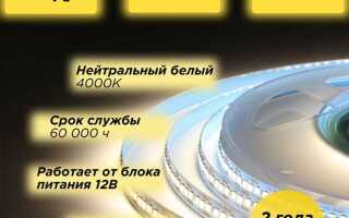 Какая светодиодная лента на 12в для ванны