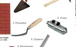 Какой инструмент используют при простой теске кирпича