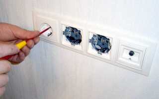 Как перенести розетку со стены на шкаф