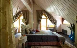 Как повесить шторы на мансарде со скошенным потолком