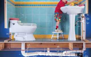 Как развести канализацию в ванной