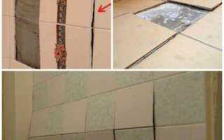 Треснула плитка в ванной на стене как исправить