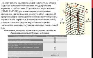 Сколько метров швов в 1 м2 кирпичной кладки