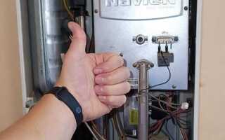 Как снять теплообменник с газового котла навьен