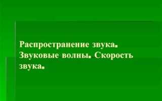 В какой среде звук не может распространяться