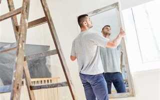 Как приклеить зеркало к лдсп