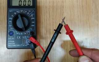 Как проверить сопротивление мультиметром на датчике