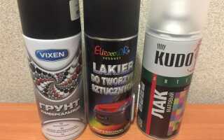 Сколько сохнет лак из баллончика на пластике