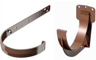 Какое расстояние между креплениями водосточного желоба