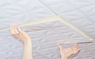 Как клеить потолок из пенопластовых квадратных плиток