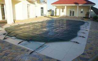 Чем накрыть бассейн на улице от мусора