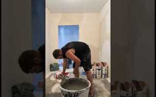 Как залить наливной пол одному человеку