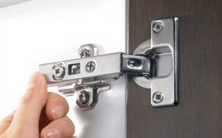 Как закрепить дверцу шкафа на кухне