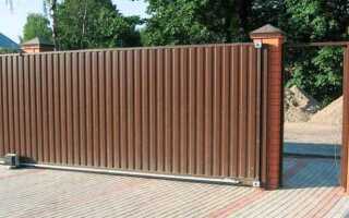 Как сделать фундамент для откатных ворот