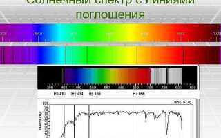 Чем определяются особенности спектров солнца