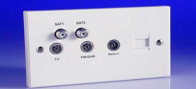 Какие типы tv розеток используются в схеме подключения шлейфом