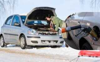 При какой температуре замерзает бензин