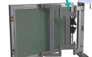 Как установить скрытый люк под плитку